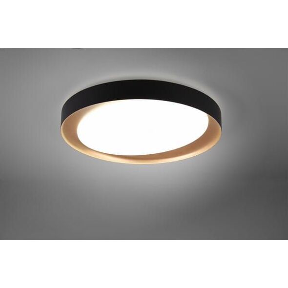 Lampa sufitowa Trio RL Nowoczesny plafon czarny Trio RL Zeta LED R62712402