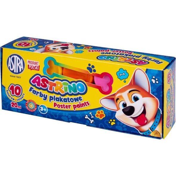 Astra Farby plakatowe Astrino 10 kolorów - 20 ml [opakowanie=6szt] Astra TARGI