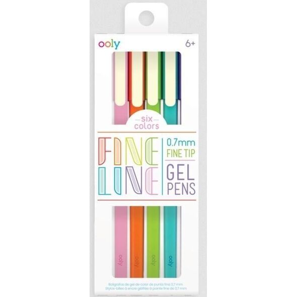 Ooly Długopisy żelowe Fine Line 6szt