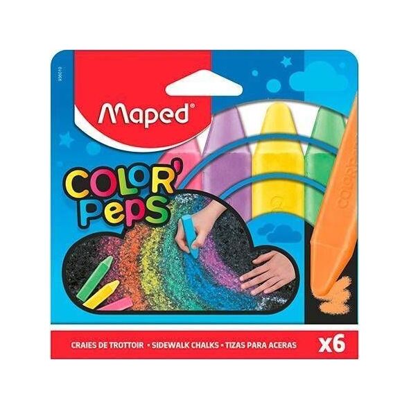 Maped Kreda chodnikowa Colorpeps 6 kolorów