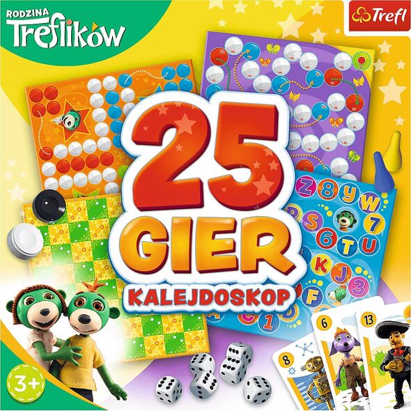 Trefl Gra planszowa 25 gier Rodzina Treflików