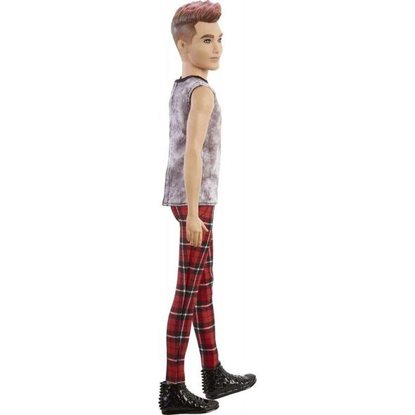 Lalka Barbie Mattel Fashionistas - Stylowy Ken, spodnie w czerwoną kratkę (DWK44/GVY29)