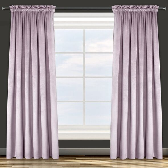 Eurofirany Zasłona Dekoracyjna Velvet Rosa Puder 140x250