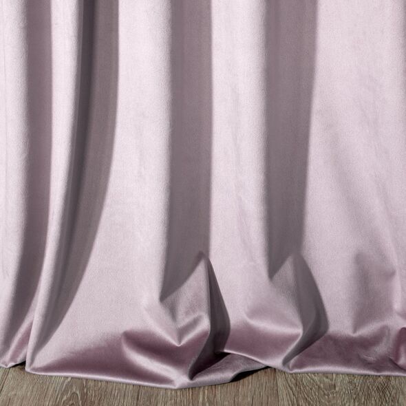 Eurofirany Zasłona Dekoracyjna Velvet Rosa Puder 140x250