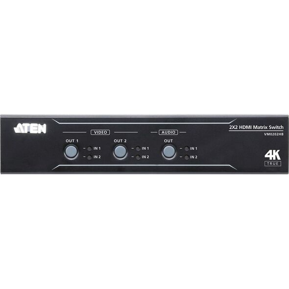 Aten Przełącznik 2x2 True 4k HDMI Matrix Switch VM0202HB
