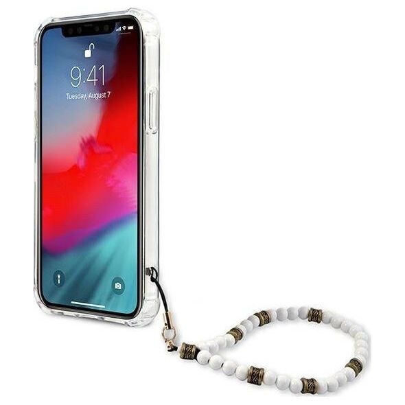 Guess Guess GUHCP12LKPSWH iPhone 12 Pro Max 6,7" Transparent hardcase White Pearl