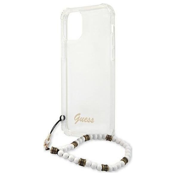 Guess Guess GUHCP12LKPSWH iPhone 12 Pro Max 6,7" Transparent hardcase White Pearl