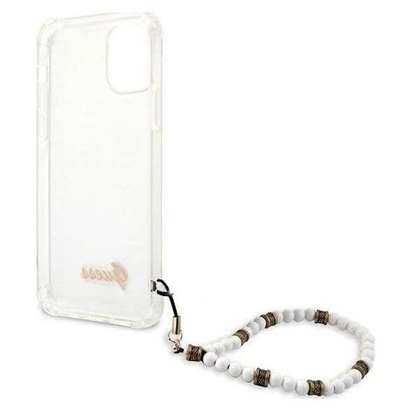 Guess Guess GUHCP12LKPSWH iPhone 12 Pro Max 6,7" Transparent hardcase White Pearl