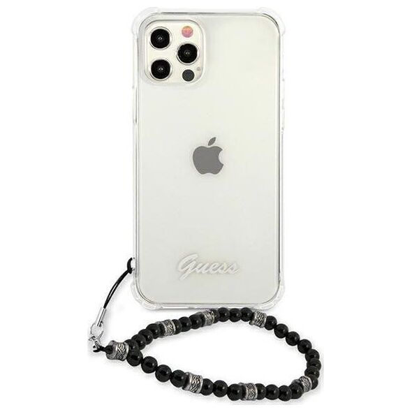 Guess Guess GUHCP12MKPSBK iPhone 12/12 Pro 6,1" Transparent hardcase Black Pearl