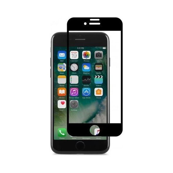 Moshi IonGlass for iPhone 8/7 Plus - Black (Clear/Glossy)