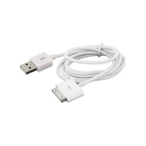 Kabel USB LMP USB-A - Apple 30-Pin 2 m Biały (LMP-DOCKUSB-2M)
