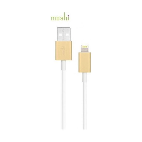 Kabel USB Moshi USB-A - Lightning 1 m Biały (MI-LIGHUSB-G)