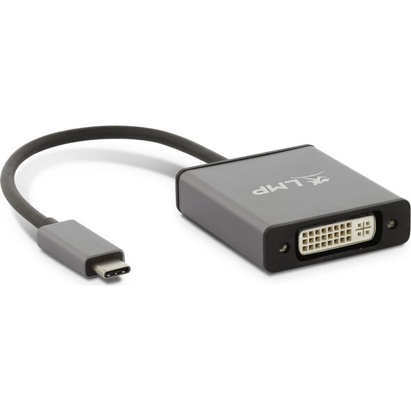 Adapter USB LMP 15944 USB-C - DVI Szary  (LMP-USBC-DVI-SG)