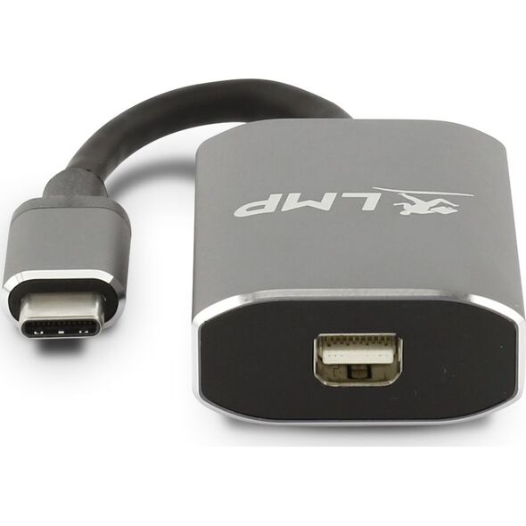 Adapter USB LMP 16138 USB-C - DisplayPort Mini Szary  (LMP-USBC-M-DP-SG)