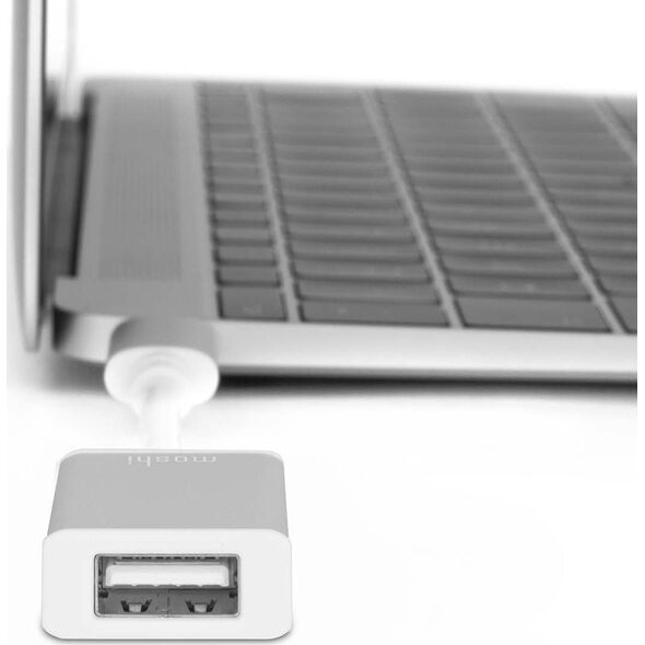 Adapter USB Moshi USB-C - USB Srebrny  (MI-USBC)