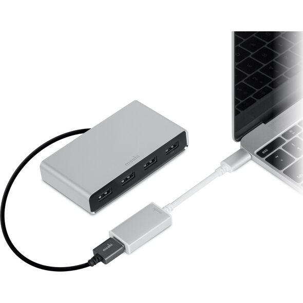 Adapter USB Moshi USB-C - USB Srebrny  (MI-USBC)