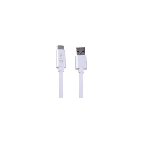 Kabel USB LMP USB-A - USB-C 1 m Biały (LMP-USBC-USBA-CA-S)