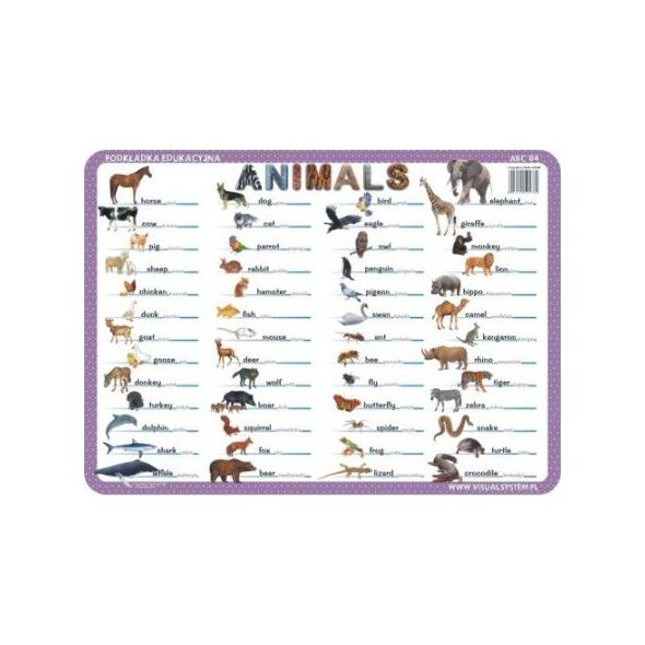 Visual System Podkładka ćwiczeniowa - Animals