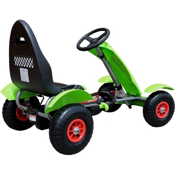 Joko Duży Gokart Pompowane Koła Zielony