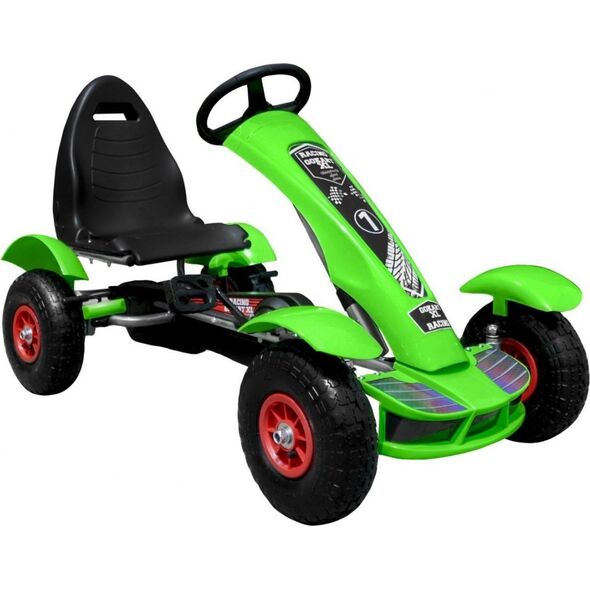 Joko Duży Gokart Pompowane Koła Zielony
