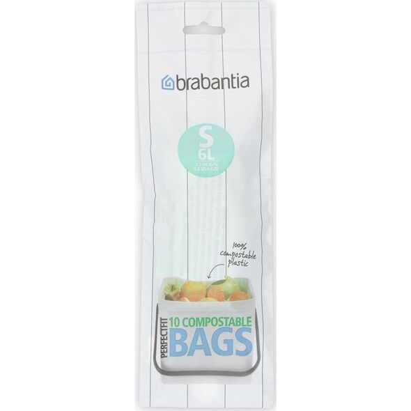 Brabantia Worki biodegradowalne 6L rozmiar S 10 sztuk 419683