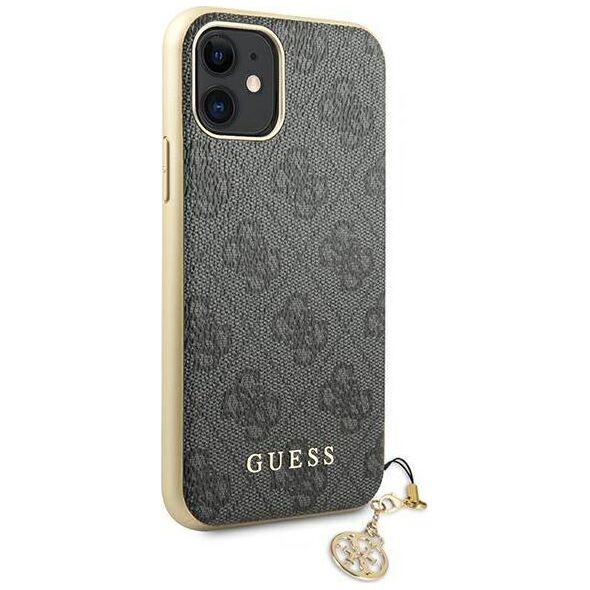 Guess Etui Guess GUHCN61GF4GGR Apple iPhone 11 grey/szary hard case 4G Charms Collection