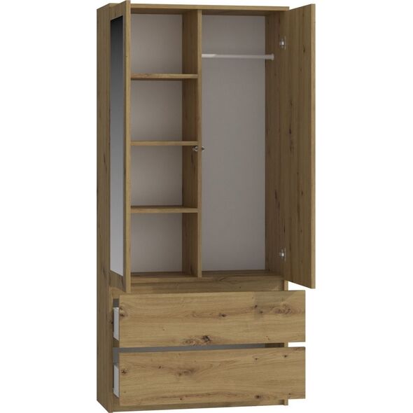 Topeshop SZAFA SS-90 LUSTRO - DĄB ARTISAN