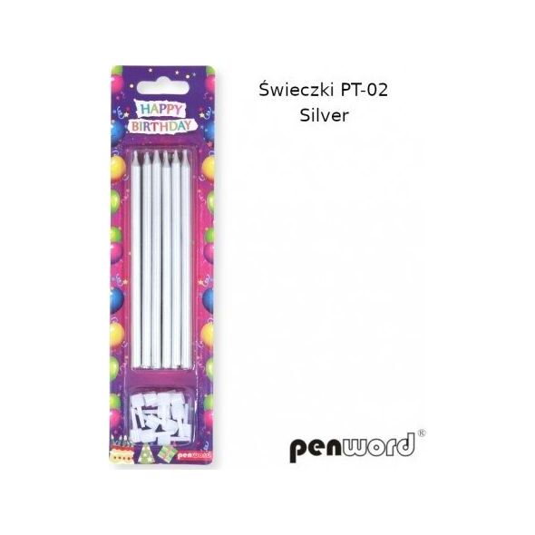 Penword ŚWIECZKI URODZINOWE PT-02 SILVER Penword