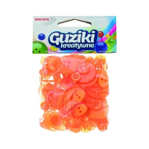 BREWIS Guziki 40 g GU 2 - pomarańczowy Brewis