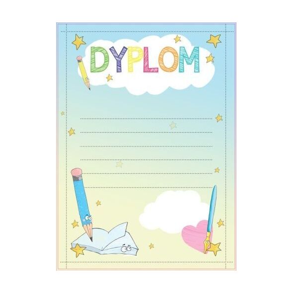 Beniamin Dyplomy BENIAMIN dziecięce A4 20szt. - Magiczny ołówek Beniamin