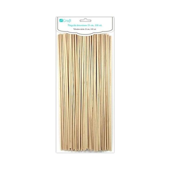 DP Craft Patyczki drewniane DPCRAFT 25cm 100szt. Dalprint