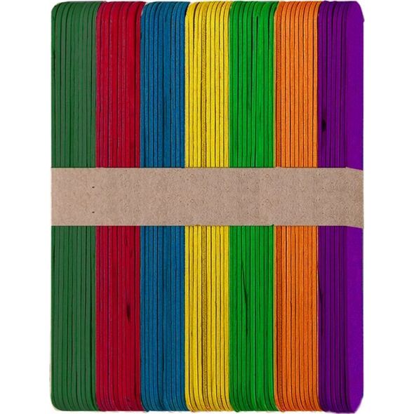 DP Craft Patyczki kreatywne DPCRAFT Jumbo kolorowe 14, 8x1, 7cm 60szt. Dalprint