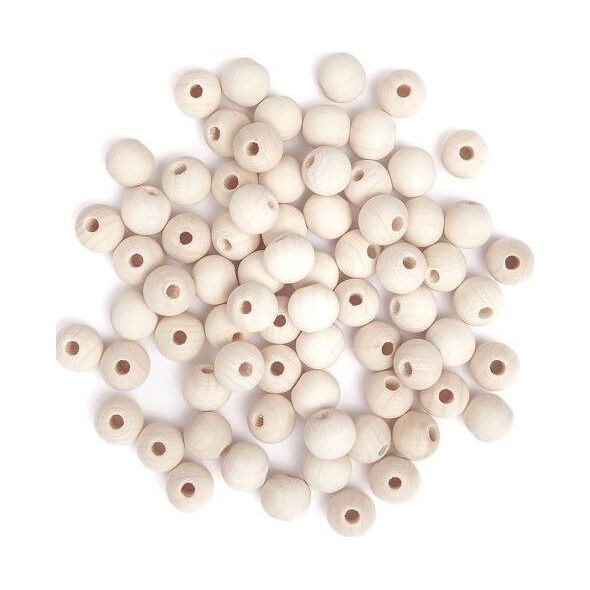 DP Craft Drewniane koraliki DPRCAFT Kulki 12mm, 40g Dalprint