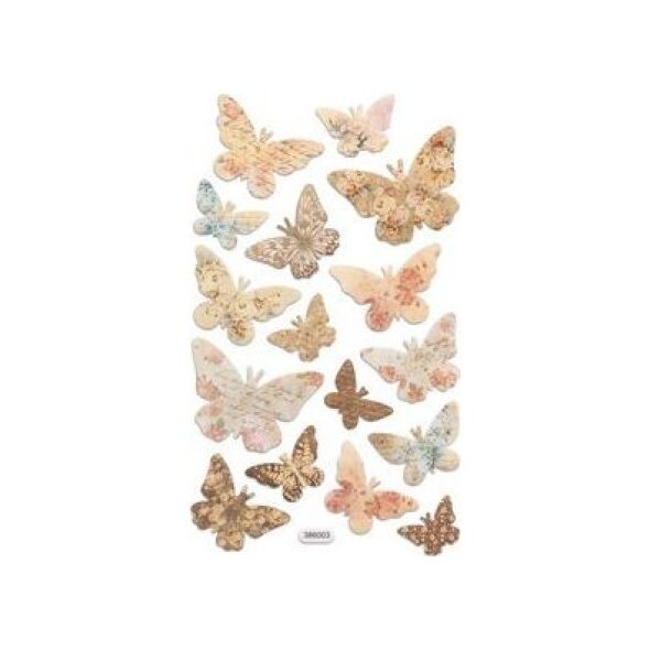 DP Craft Naklejki z pianki DPCRAFT Motyle 16szt. Dalprint