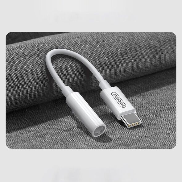 Adapter USB Joyroom USB-C - Jack 3.5mm Biały  (JYR198)