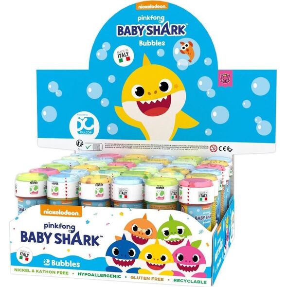 Brimarex Bańki 60 ml Baby Shark display 36 sztuk
