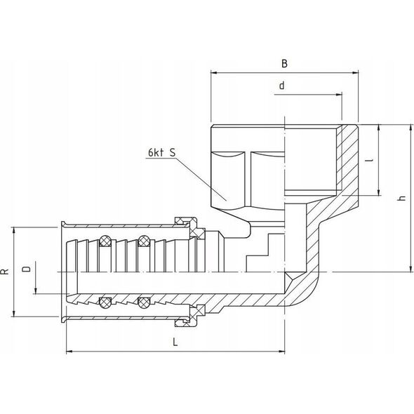 Perfexim 735 PERFEKT SYS. KOLANO ZAPRAS. TYP U 25x1 W