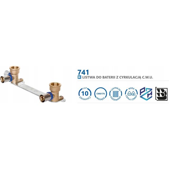 Perfexim 741 PERFEKT SYS. LISTWA BAT-CYRK. U L-100 16x1/2 W