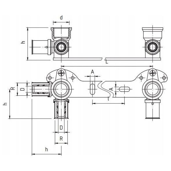 Perfexim 741 PERFEKT SYS. LISTWA BAT-CYRK. U L-100 16x1/2 W