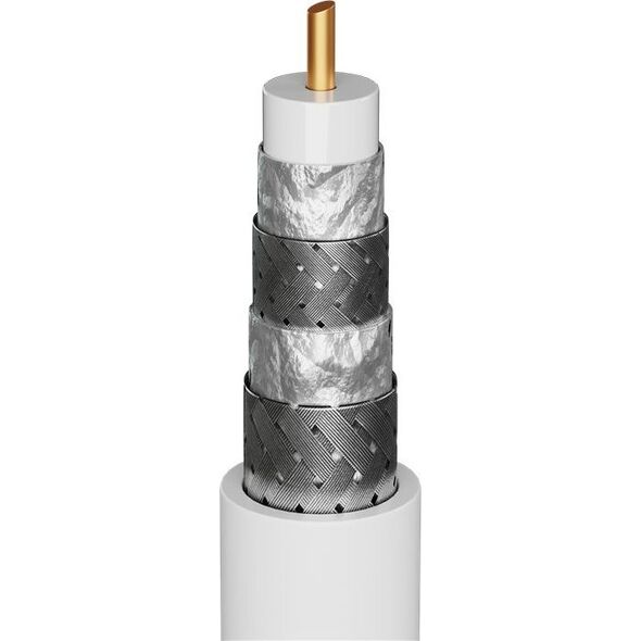 Kabel Goobay Antenowy (F) 2m biały (70483)