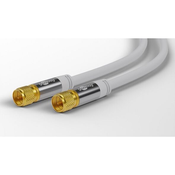 Kabel Goobay Antenowy (F) 2m biały (JAB-4411000)