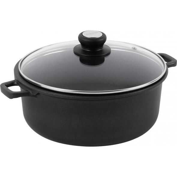 De Buyer De Buyer Choc Extreme Saucepot with Glass Lid 24cm induction