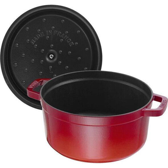 STAUB Garnek żeliwny okrągły 5,2 l czerwony (40509-840-0)