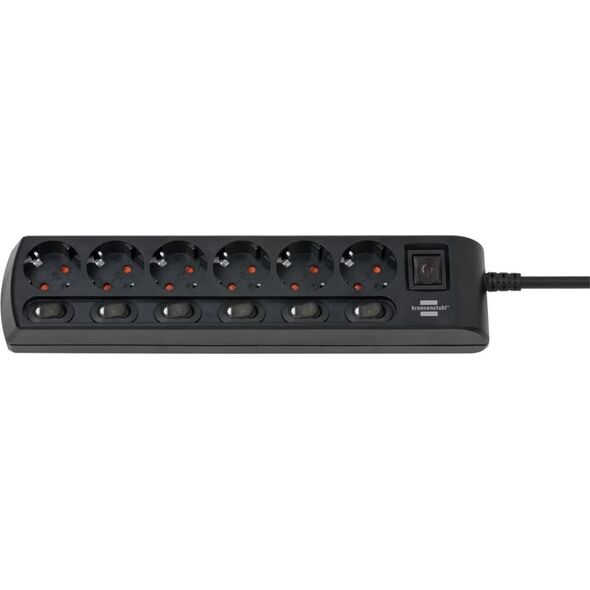 Listwa zasilająca Brennenstuhl Socket Line 6 gniazd 2 m czarna (1153110116)