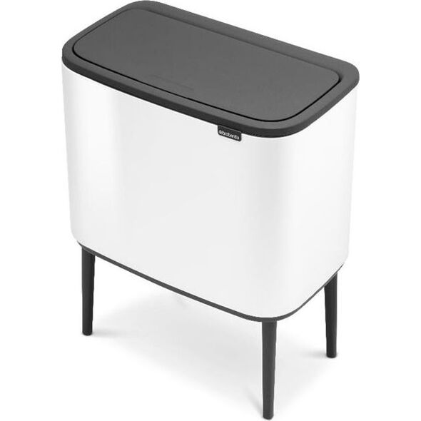 Kosz na śmieci Brabantia do segregacji bezdotykowy biały (31 35 23)