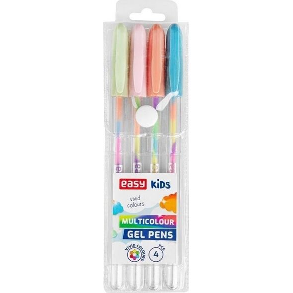 Easy Stationery Żelopis neonowy 4 multi kolory EASY
