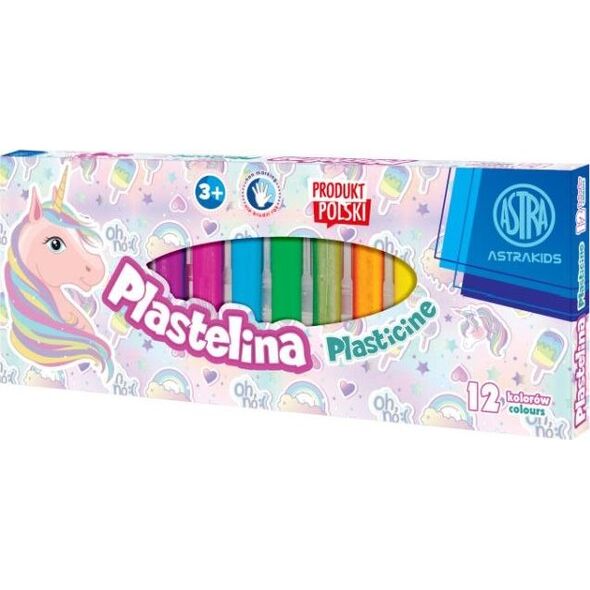 Astra Plastelina ASTRA Jednorożec 12 kolorów Astra