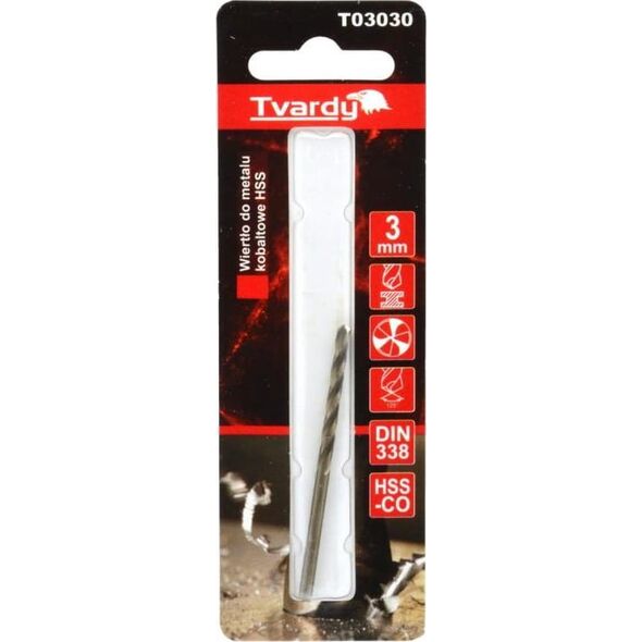 Wiertło Geko WIERTŁO DO METALU KOBALTOWE HSS M35 3 MM (1/80/640) T03030 GEKO