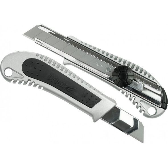 Dedra NÓŻ 18MM OSTRZE ODŁAMYWANE,METALOWY+GUMA STOP M9010 DEDRA