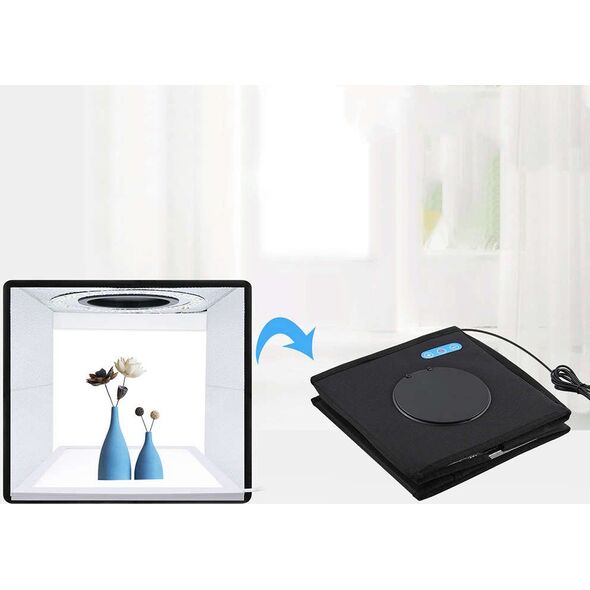 Zestaw studyjny Puluz Puluz Namiot bezcieniowy 25cm + Mata LED PKT3101B